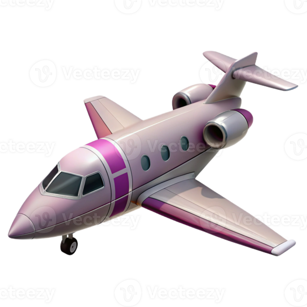 stunning abstract Private Jet Side View Isolated Element genuine png