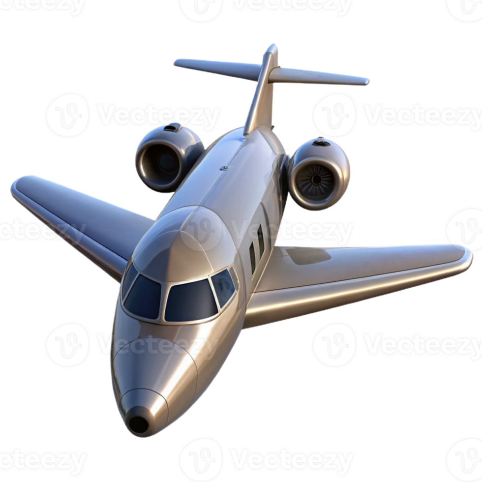 wonderful modern Private Jet Taking Off Isolated Cutout detailed png
