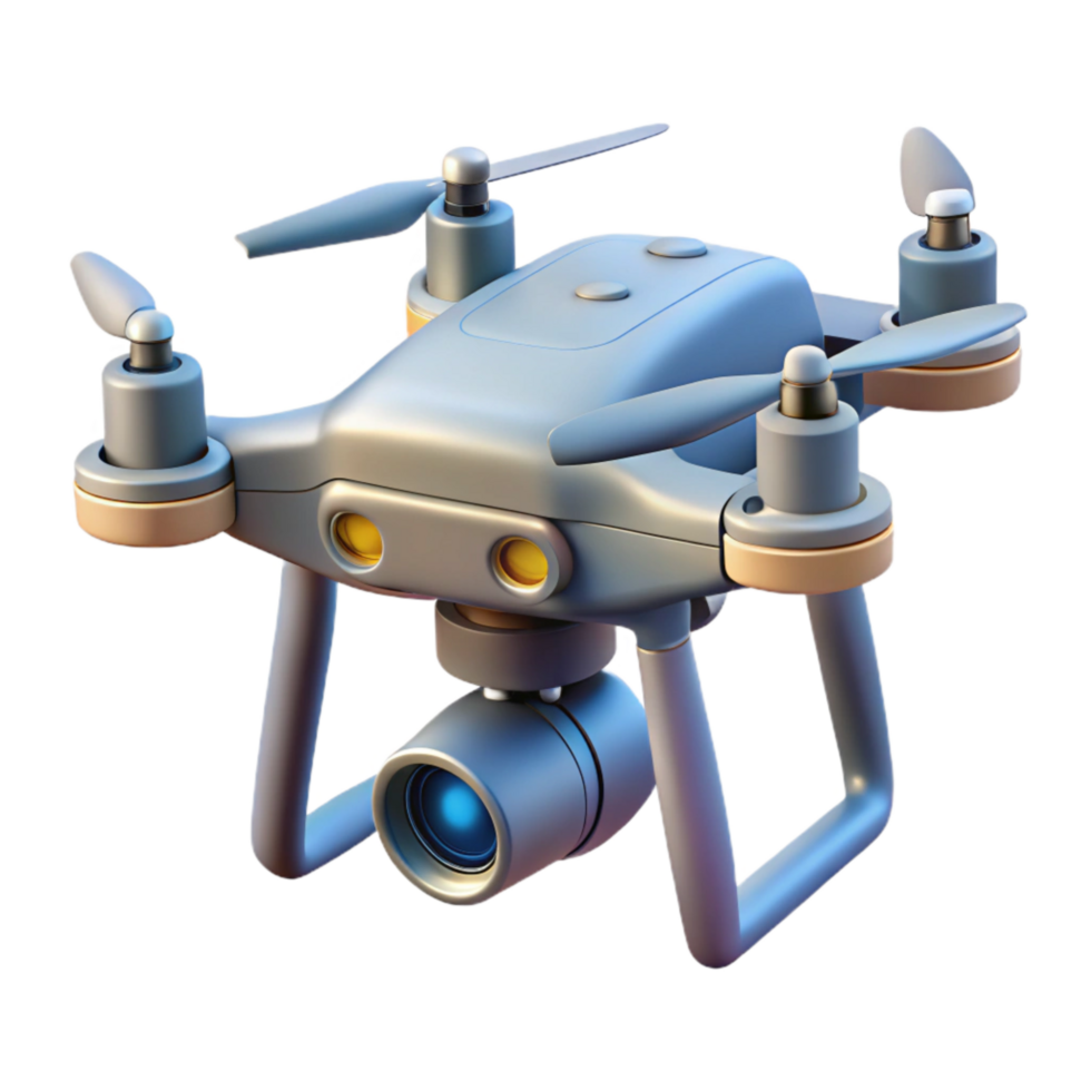 beautiful contemporary Professional Drone with Camera Isolated png
