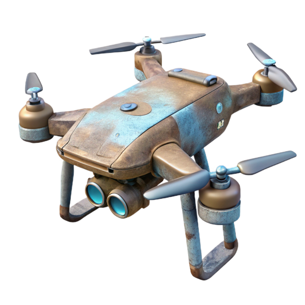extraordinary modern Professional Drone in Flight Cutout genuine png