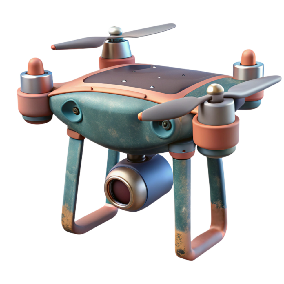 wonderful contemporary Professional Drone with Camera Isolated high resolution png