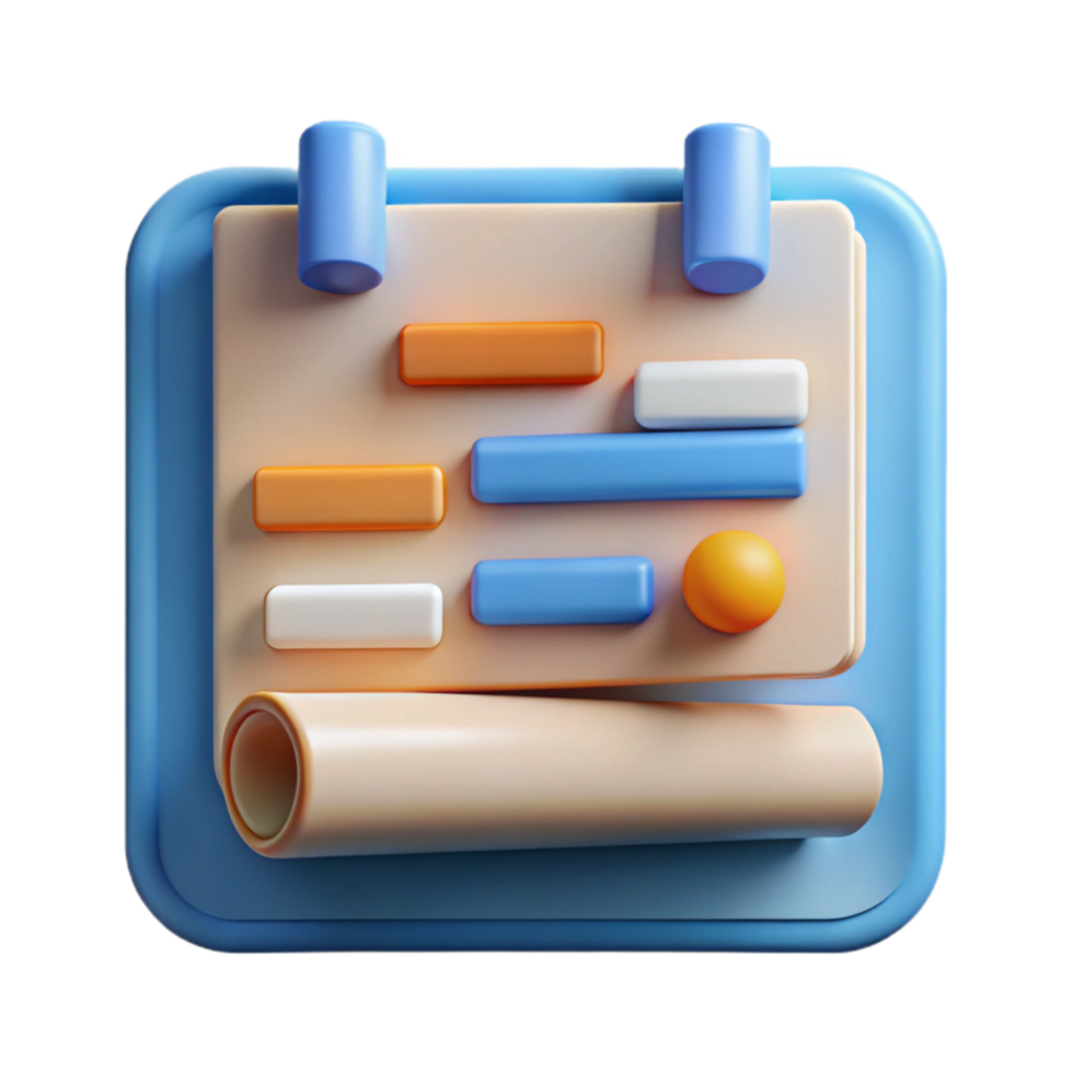 stunning minimalist Project Management Icon Gantt Chart Cutout genuine png