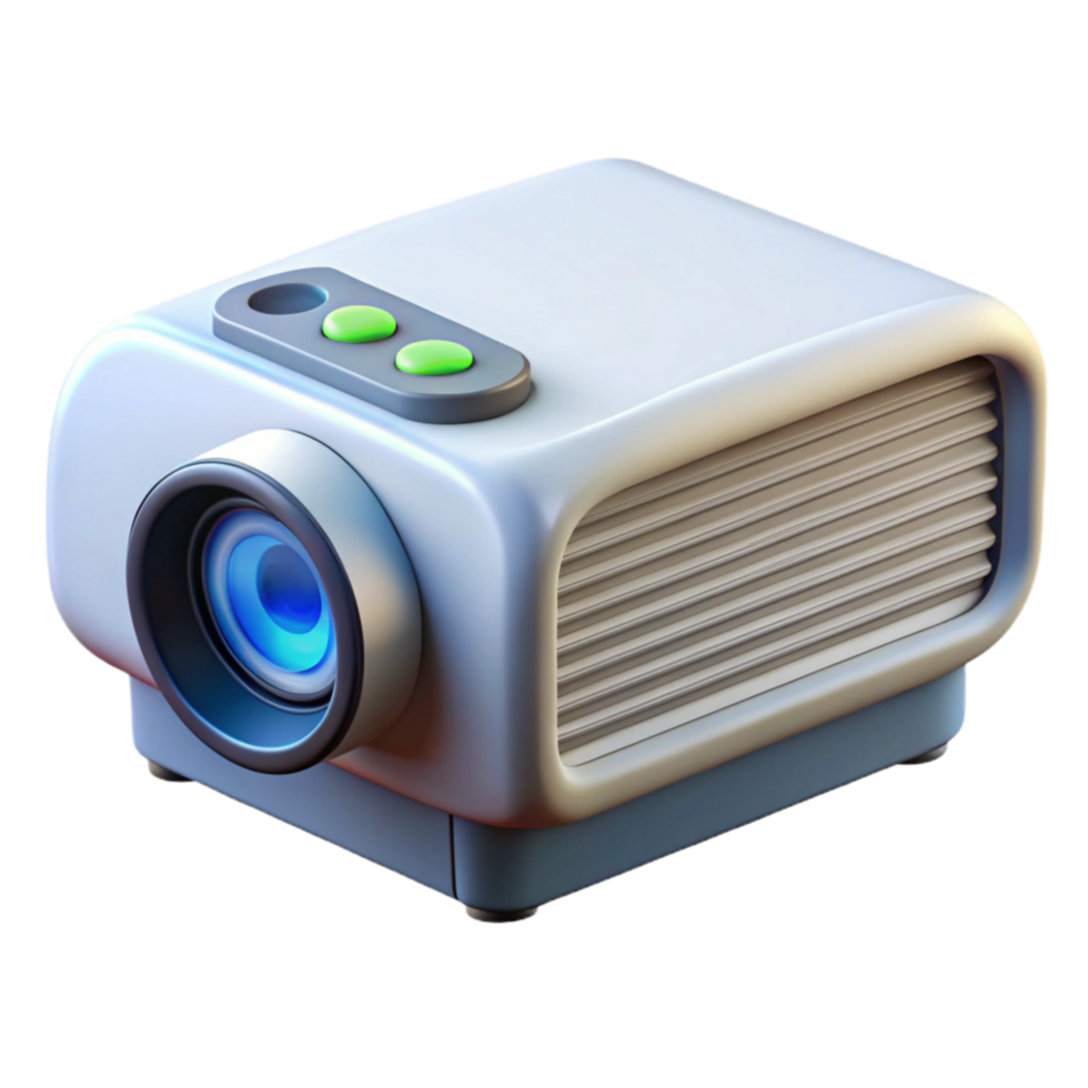 elegant artistic Projector with Remote Control Isolated Element exclusive png