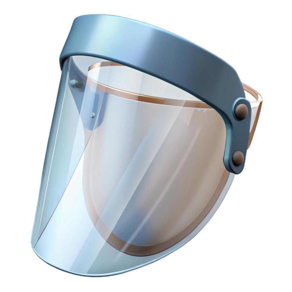 elegant minimalist Protective Face Shield Clear Plastic Transparent exclusive png