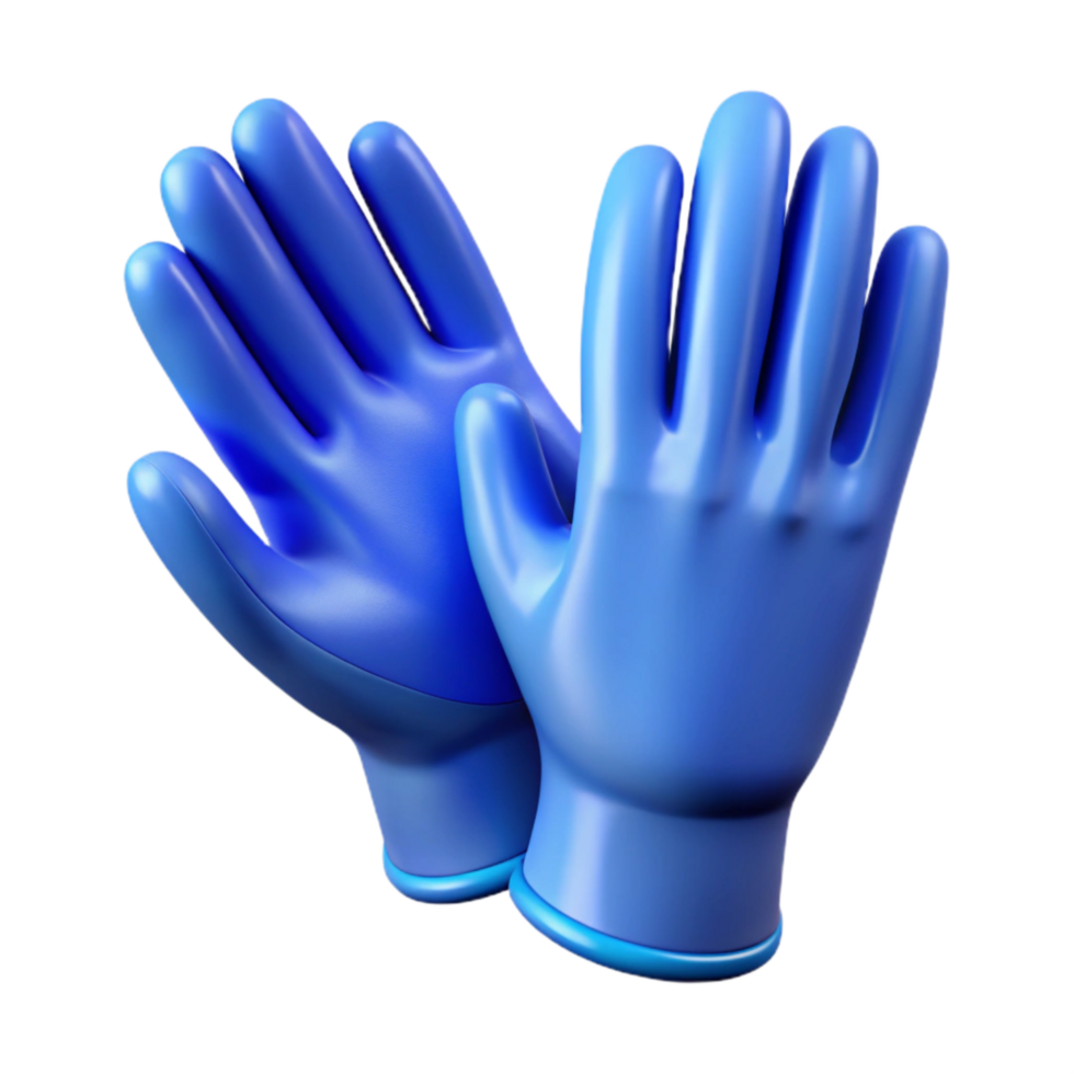 magnificent creative Protective Gloves Blue Nitrile Cutout authentic png