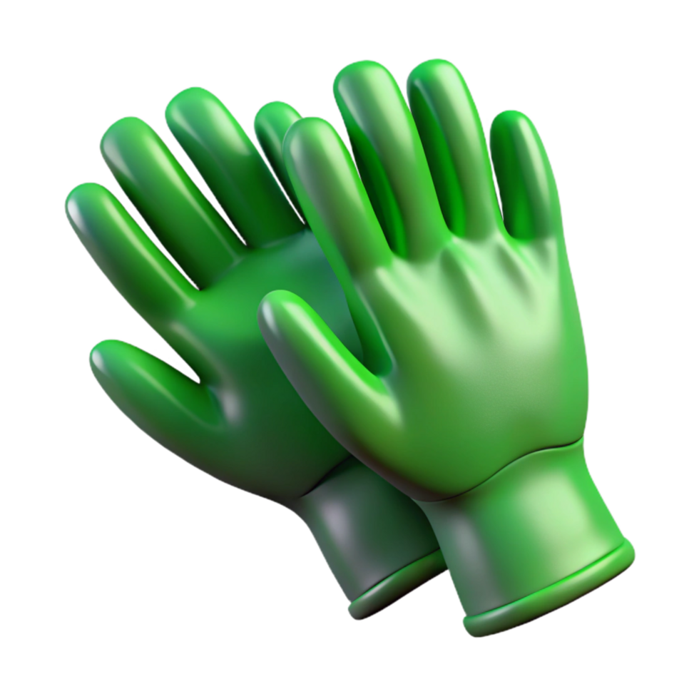 dramatic contemporary Protective Gloves Green Nitrile Transparent authentic png