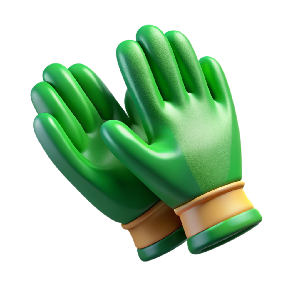 beautiful contemporary Protective Gloves Green Nitrile Transparent exclusive png
