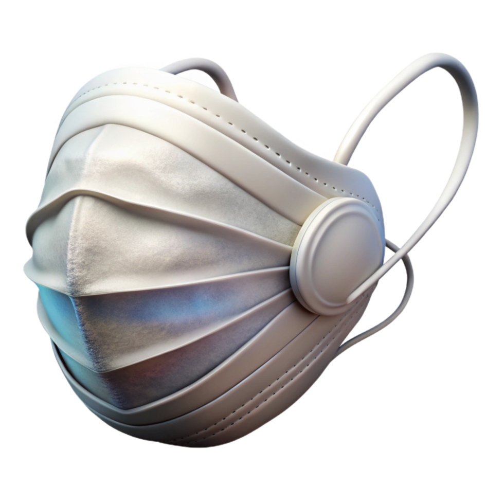 beautiful creative Protective Mask White with Elastic Bands Transparent genuine png