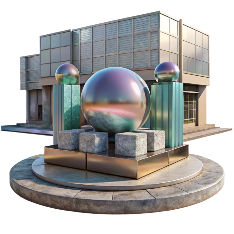 beautiful traditional Public Art Installation Urban Environment Transparent premium png