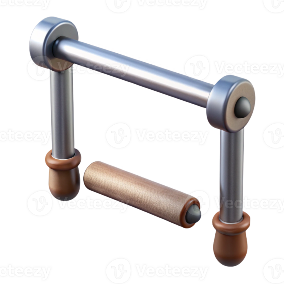 beautiful abstract Pull Up Bar Metal Grip Detail Transparent premium png