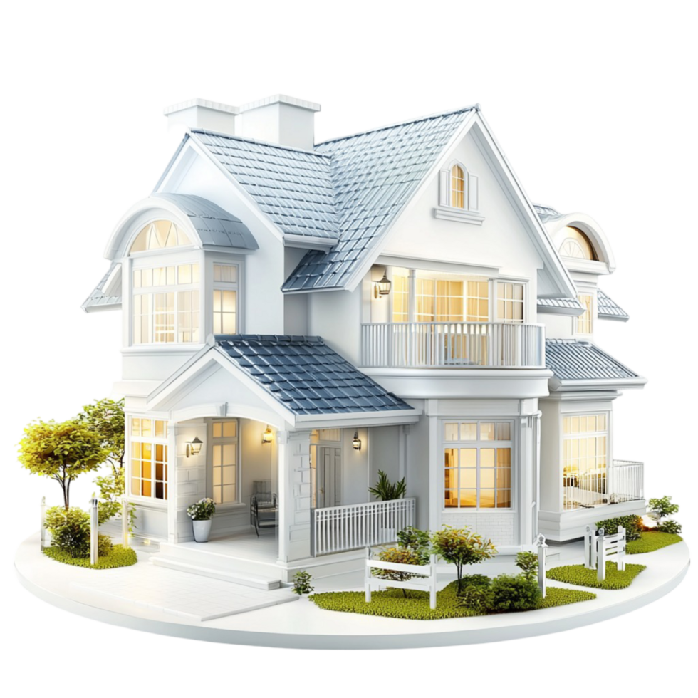 white house a lush garden detailed architecture png