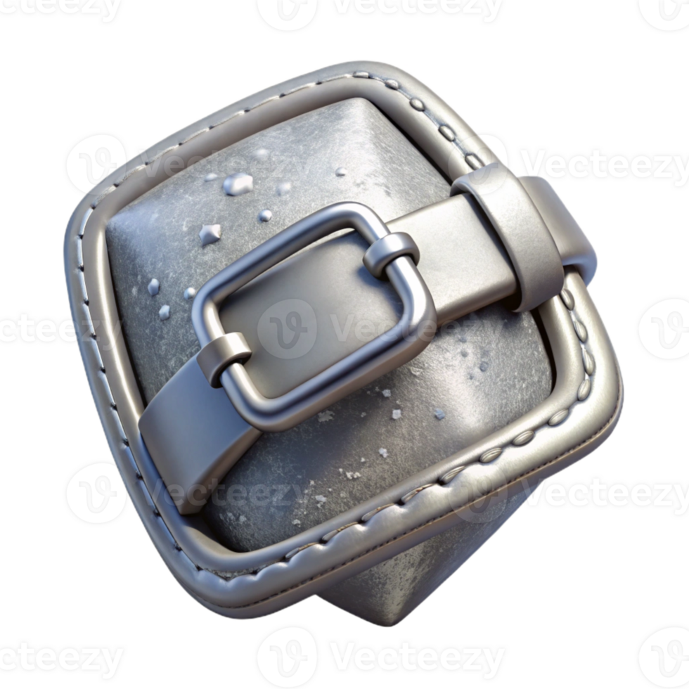 stunning vintage Punk Rock Belt Buckle Silver Isolated on Transparent Background authentic png