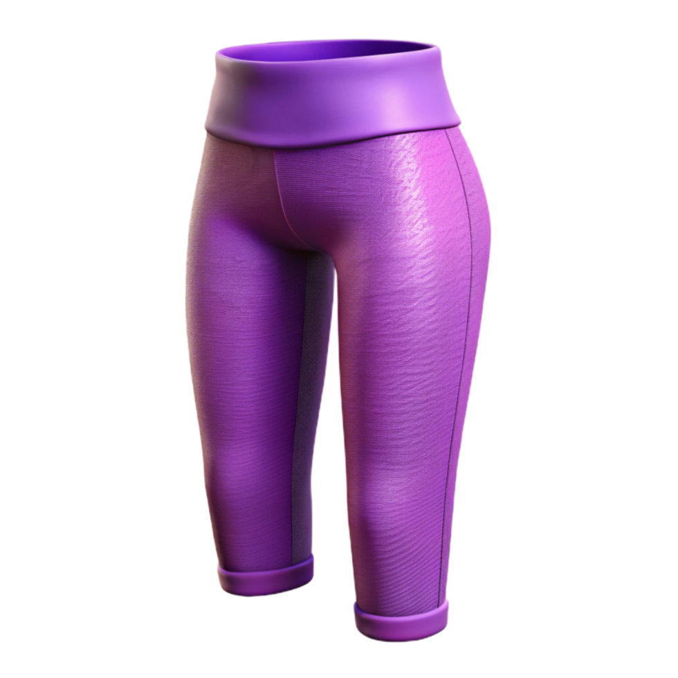 extraordinary modern Purple Yoga Pants Side View Isolated professional png