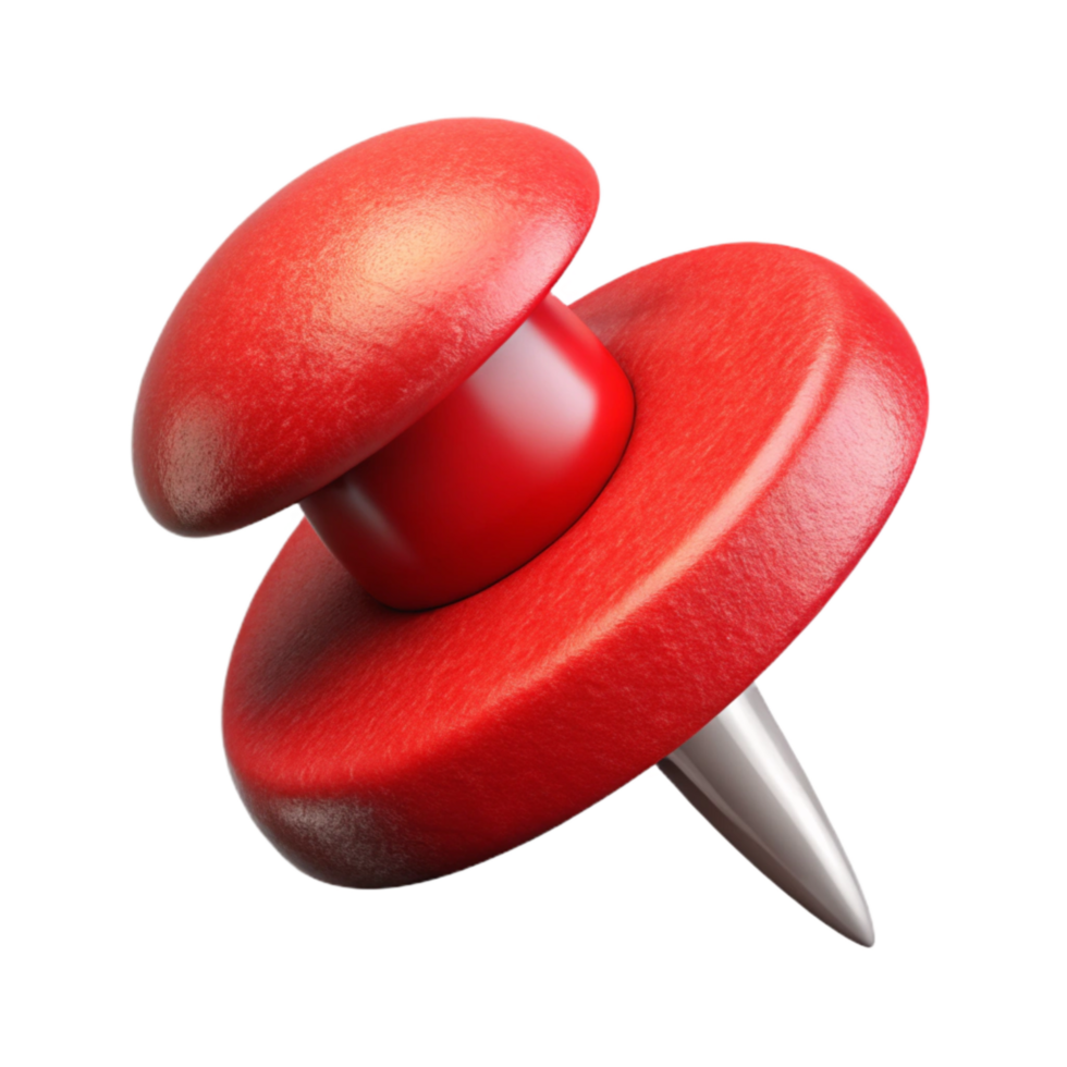 vibrant traditional Push Pin Red Cutout exclusive png