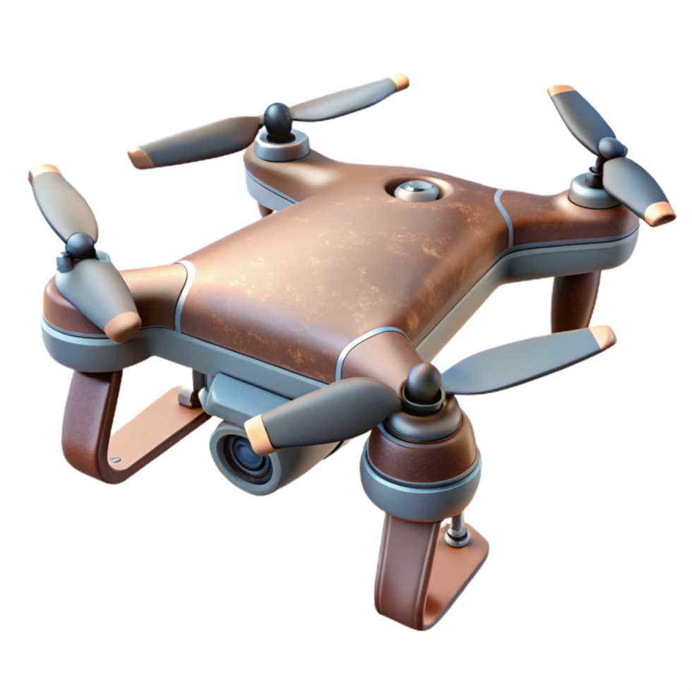 dramatic contemporary Quadcopter Drone Hovering Isolated high resolution png