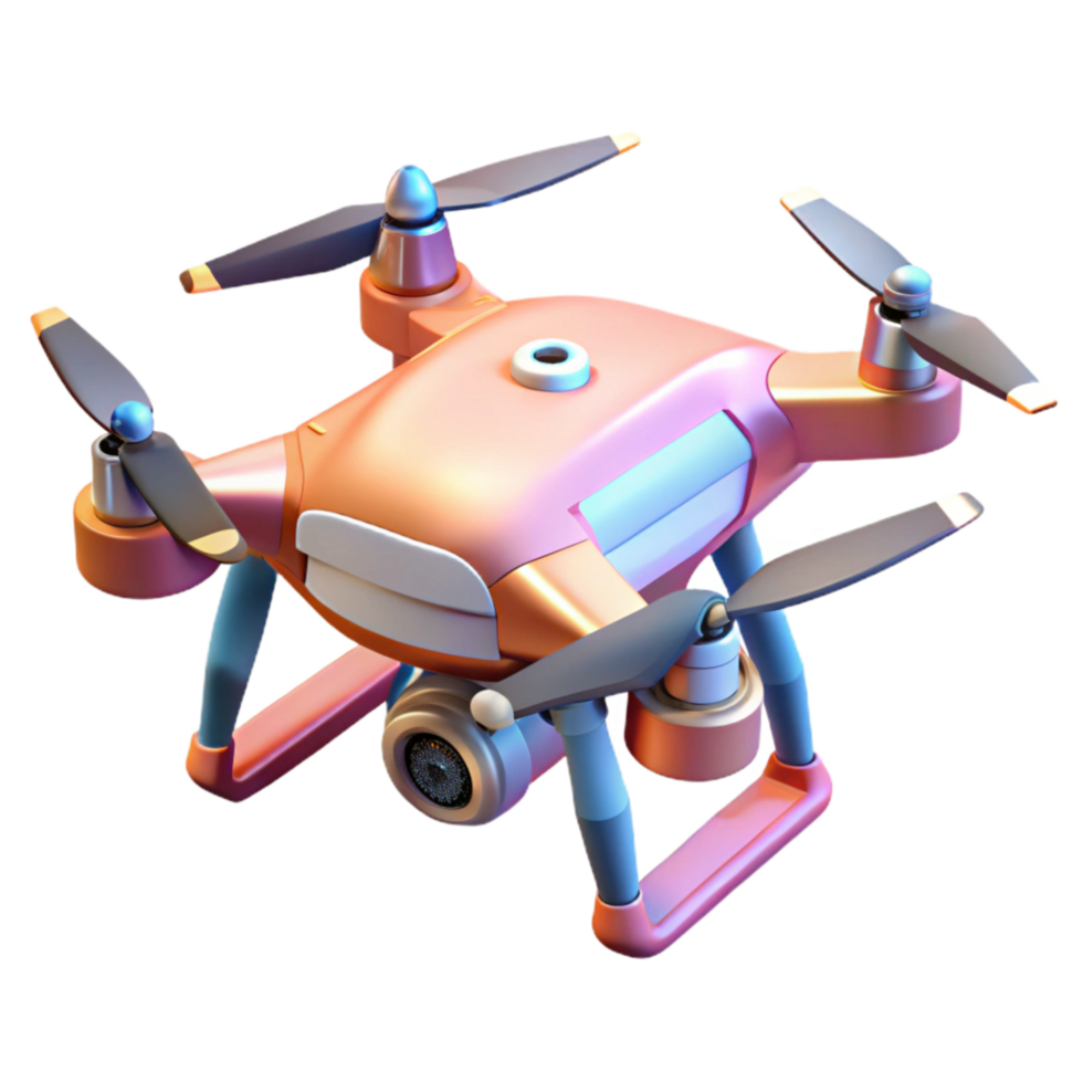 stunning rustic Quadcopter Drone Hovering Isolated high resolution png