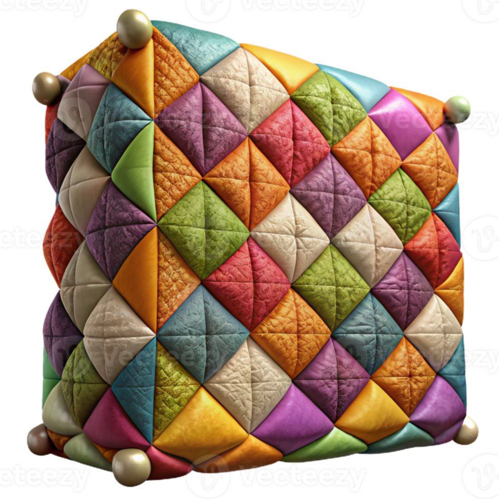 extraordinary artistic Quilted Wall Hanging Patchwork Design with Bright Colors png
