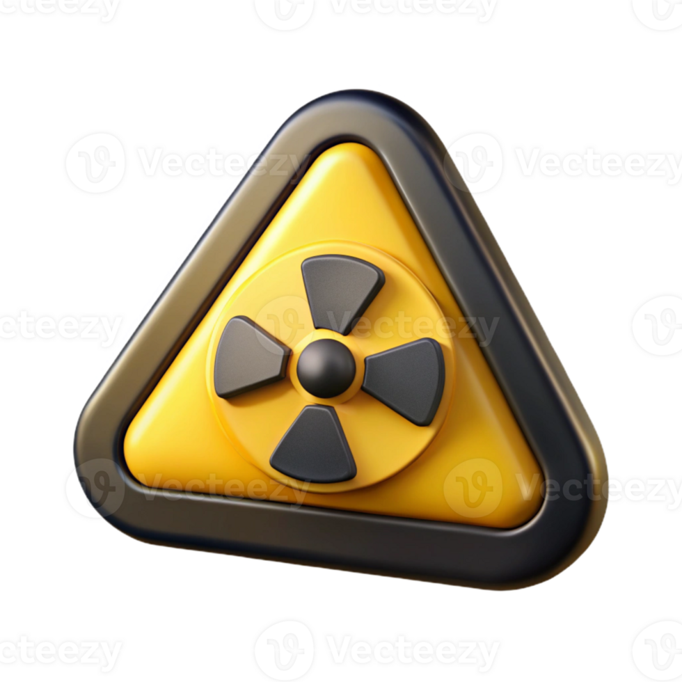 wonderful rustic Radiation Warning Sign Yellow with Black Trefoil Isolated genuine png