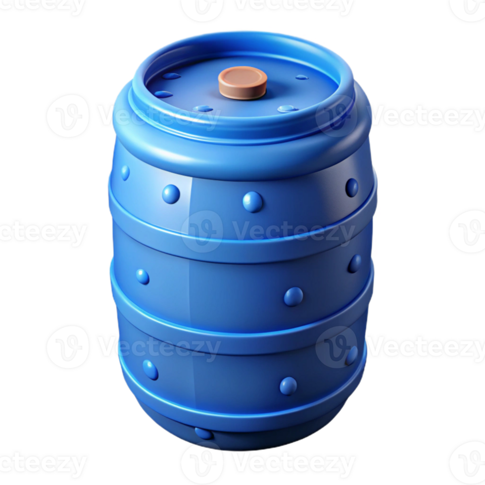 beautiful modern Rain Barrel Blue exclusive png