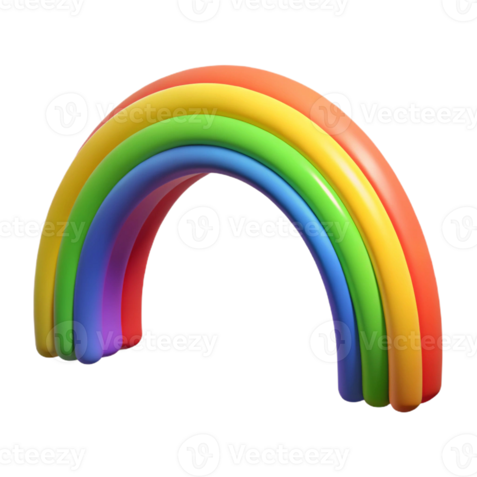 serene rustic Rainbow Arch Colorful Spectrum high quality png