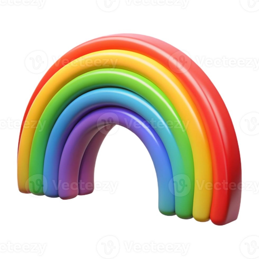 serene classic Rainbow Arched Shape Colorful Spectrum authentic png