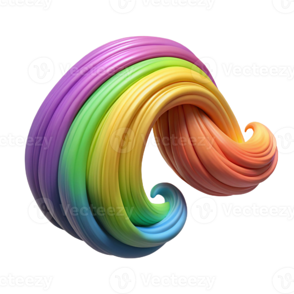 serene traditional Rainbow Ombre Hair Extensions Studio Lighting original png