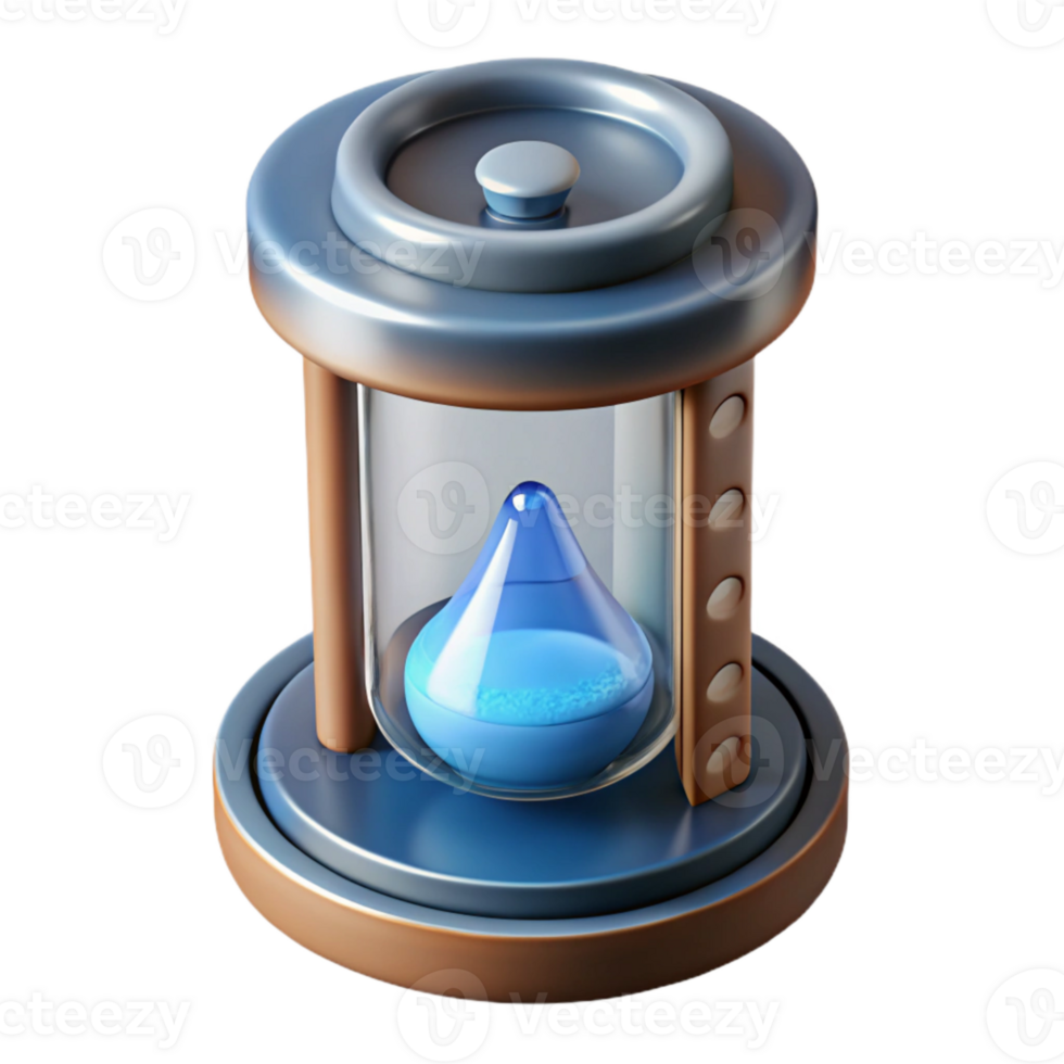 dramatic creative Rain Gauge Filled Water Clear Cutout authentic png
