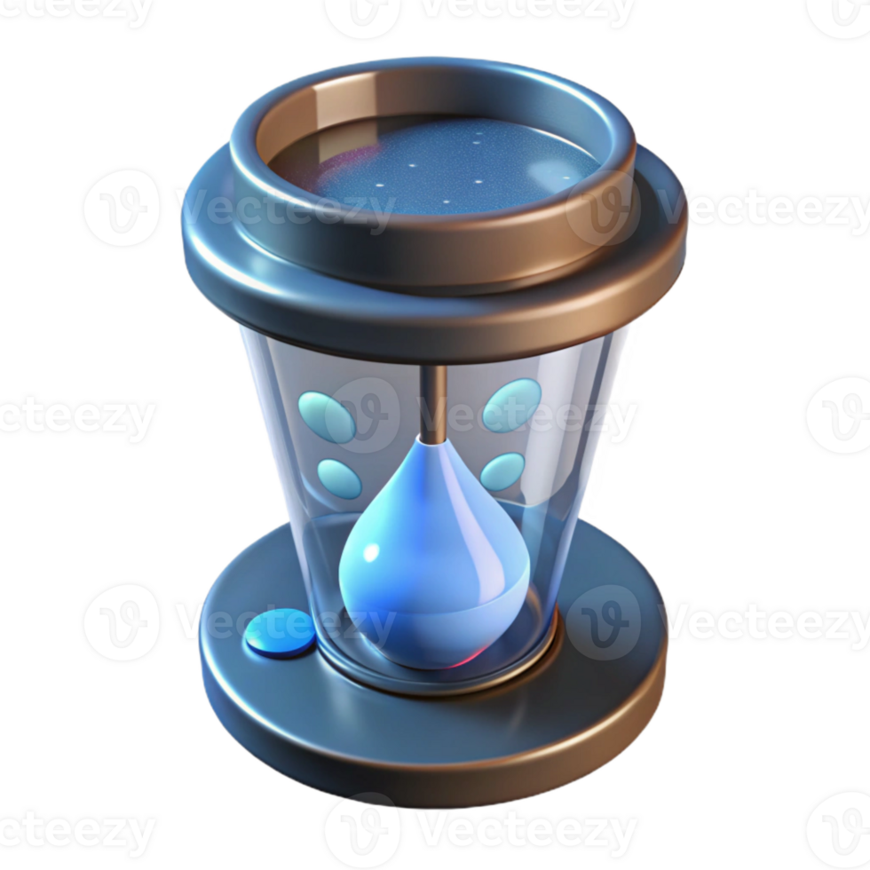 vibrant rustic Rain Gauge Filled Water Clear Cutout png