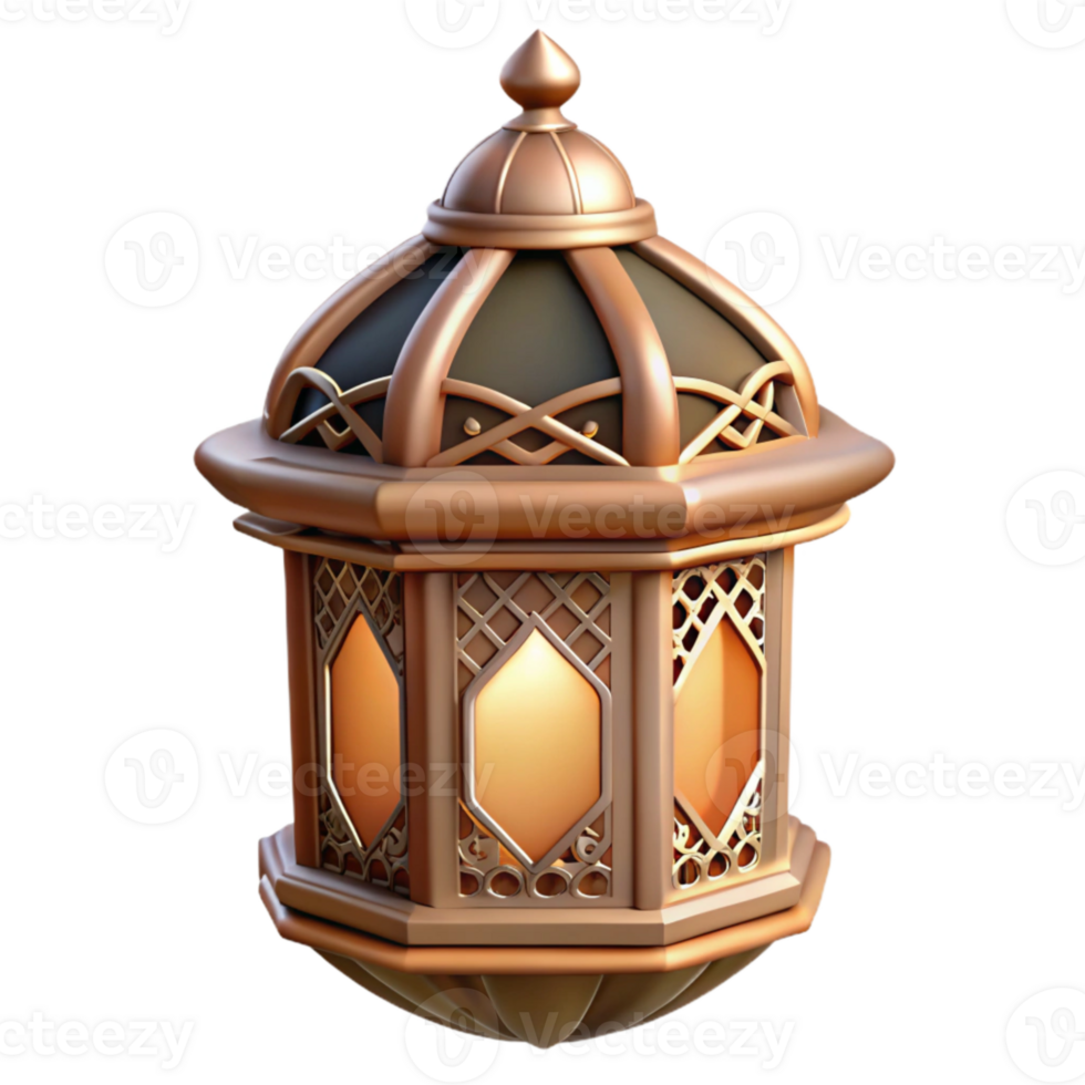 wonderful rustic Ramadan Lantern Intricate Design Cutout authentic png