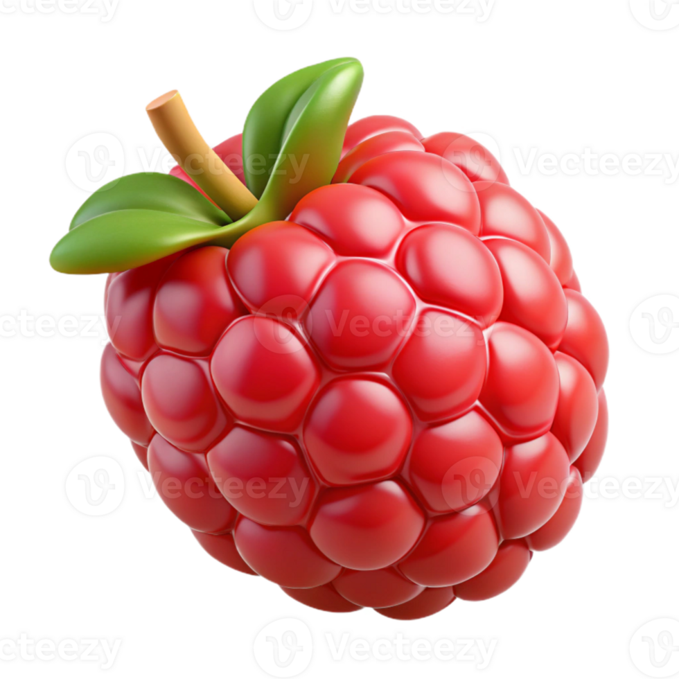 wonderful abstract Raspberry Fruit Red Color Isolated original png