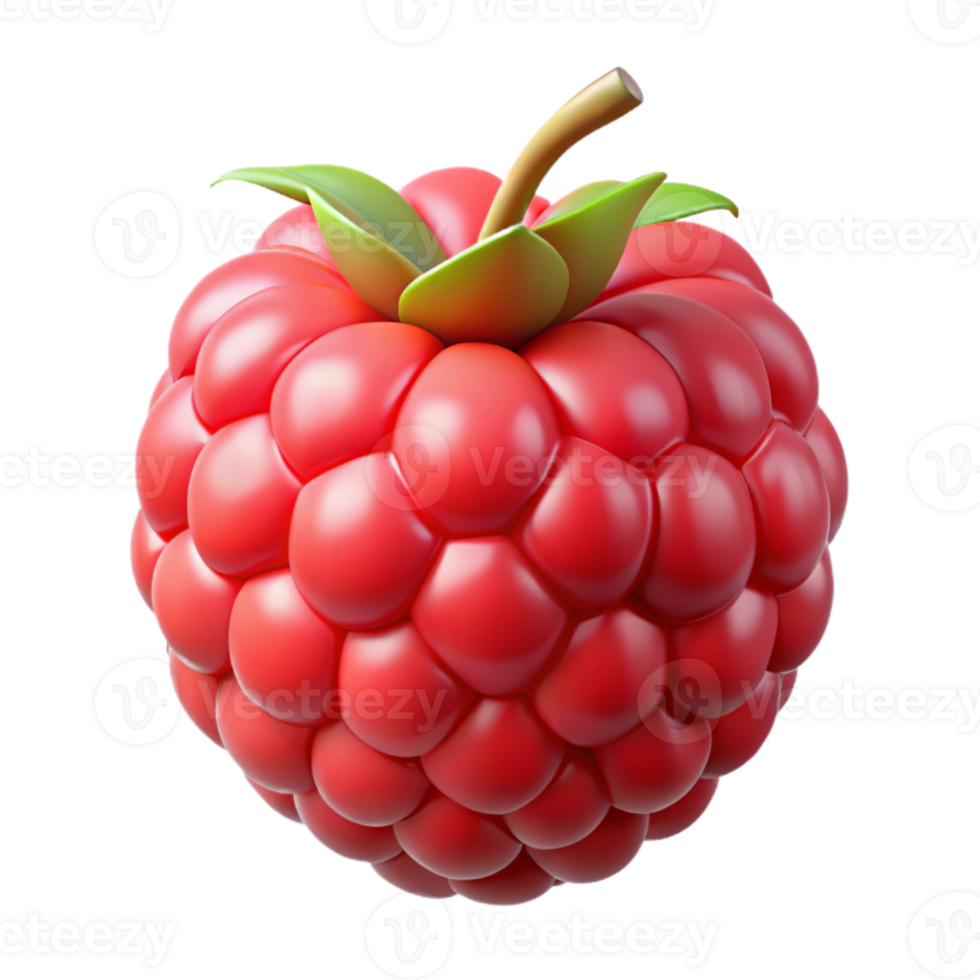 dramatic abstract Raspberry Fruit Red Color Isolated png