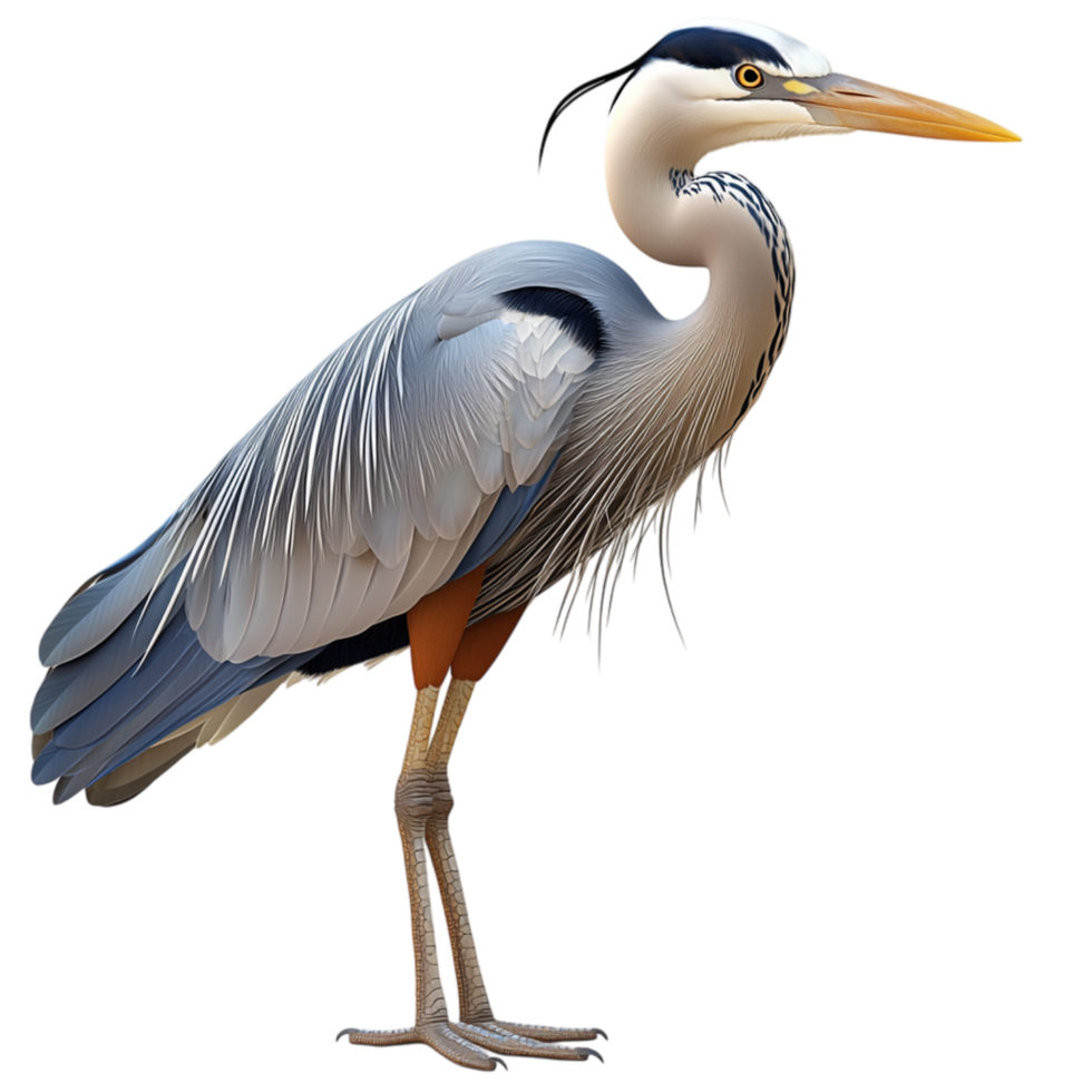 heron bird sting tall a sleek appearance png