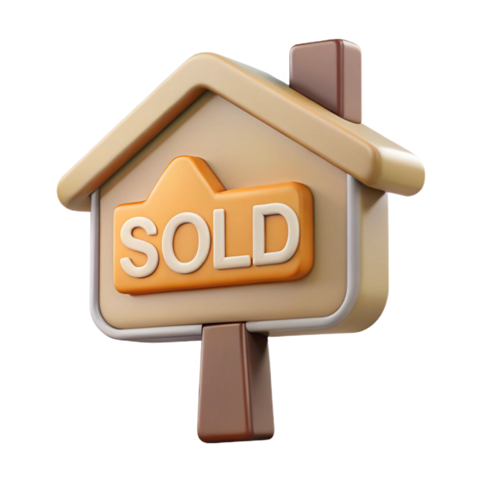 magnificent contemporary Real Estate Sign Sold Status Transparent Background detailed png