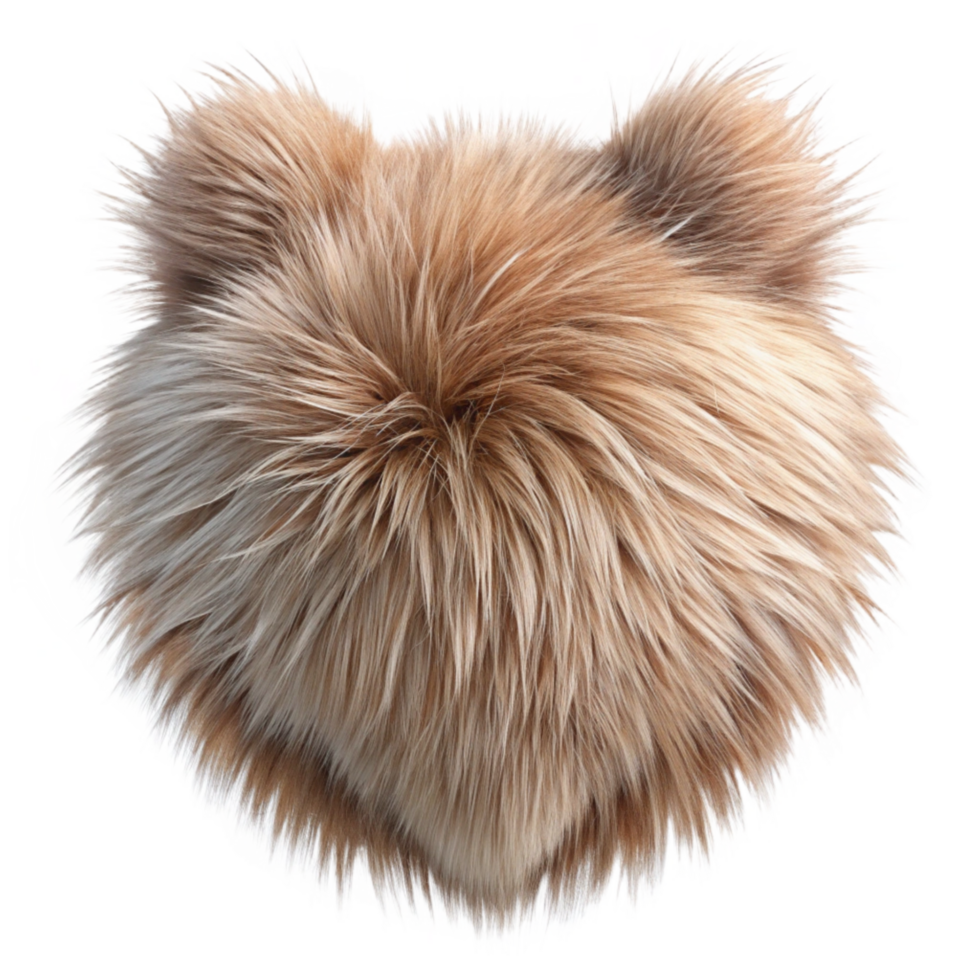 elegant contemporary Realistic Animal Fur Texture Cutout high resolution png