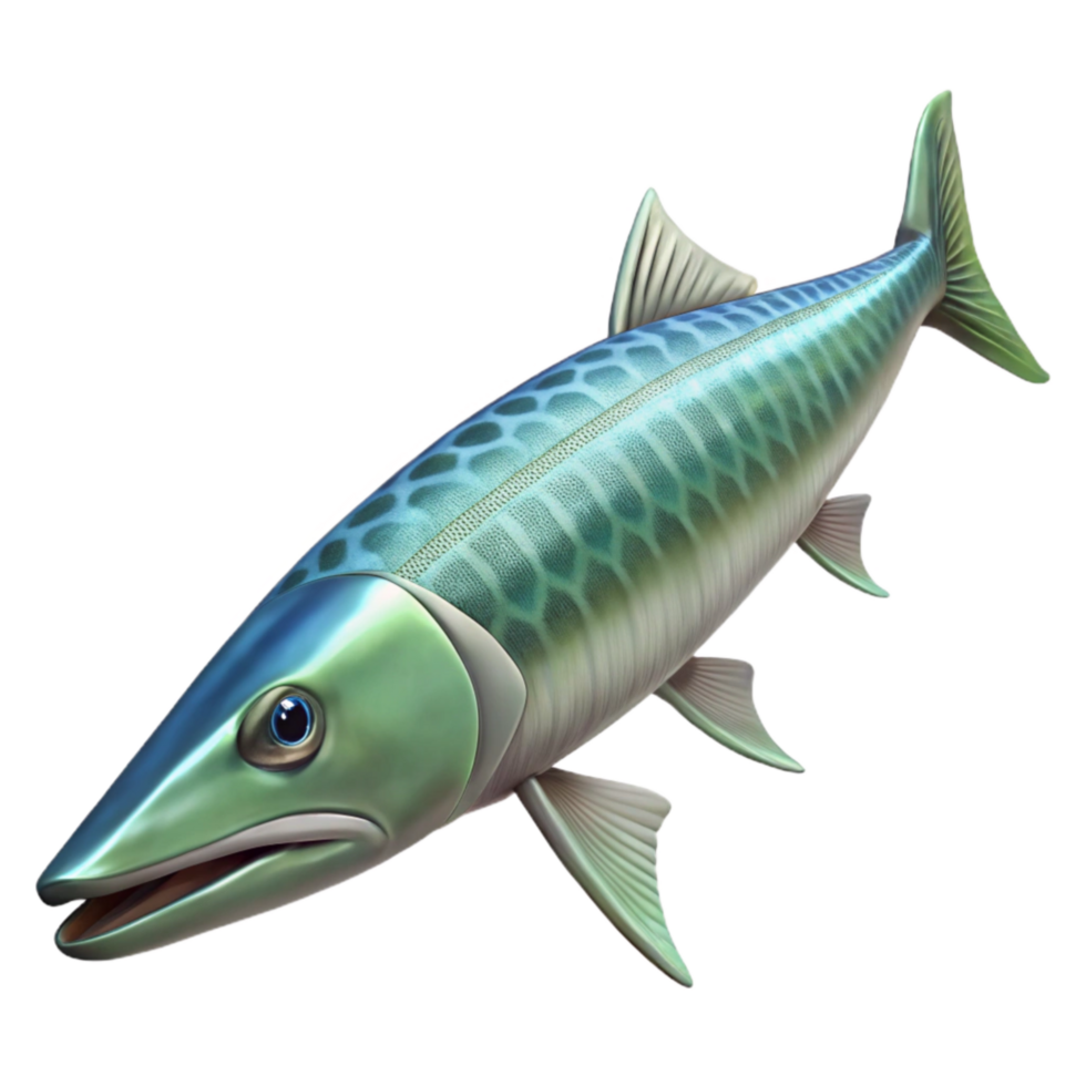 stunning modern Realistic Barracuda with Transparent Background detailed png