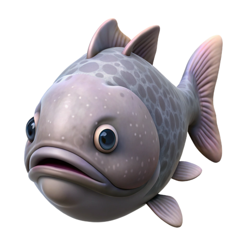 elegant creative Realistic Blob Fish with Transparent Background original png