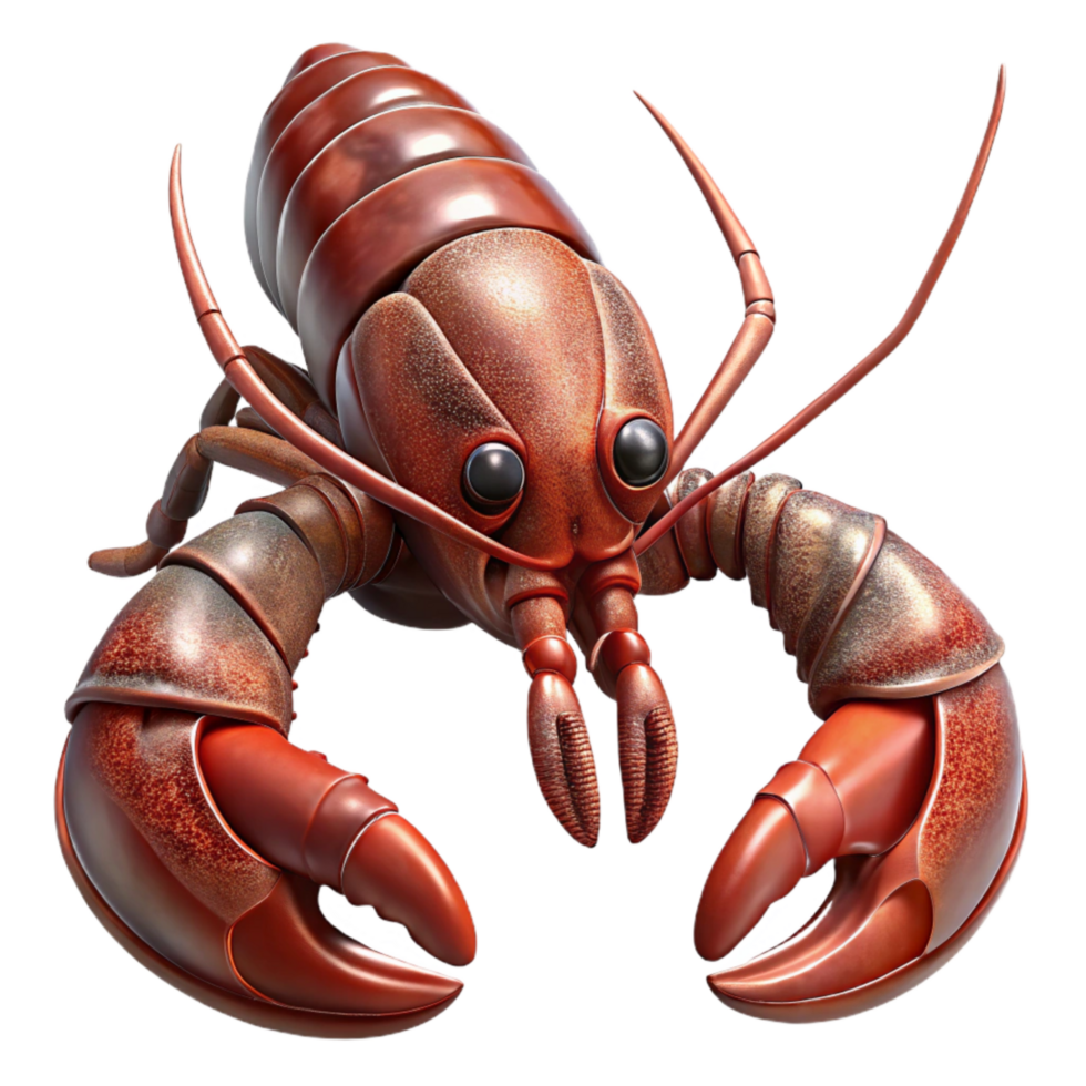 dramatic rustic Realistic Lobster with Transparent Background high quality png