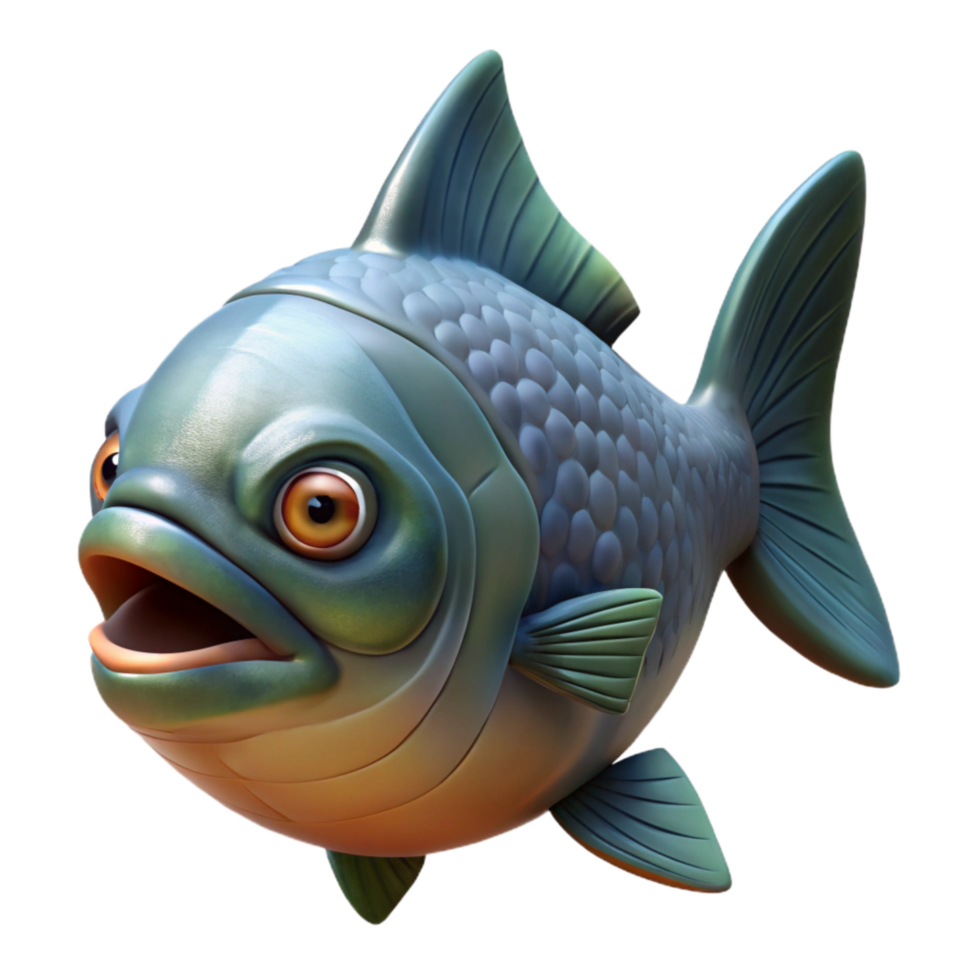 impressive abstract Realistic Piranha with Transparent Background genuine png