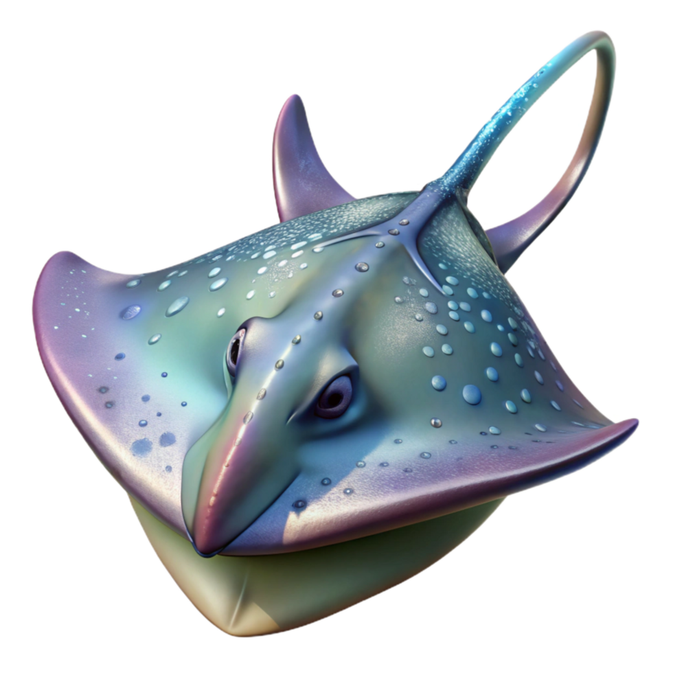 stunning traditional Realistic Stingray with Transparent Background professional png