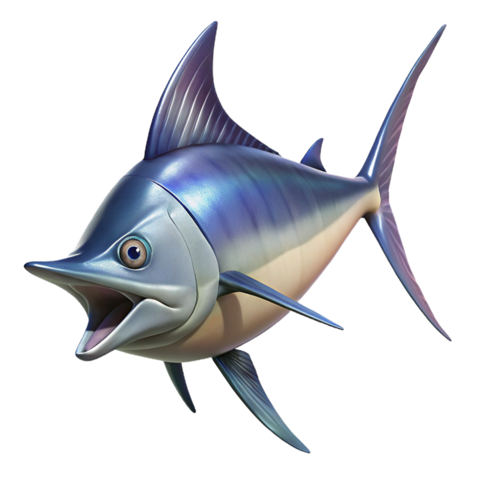 dramatic modern Realistic Swordfish with Transparent Background professional png