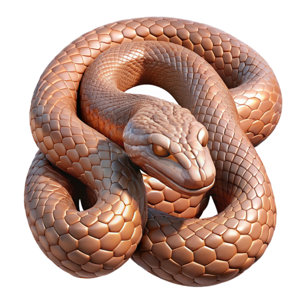 serene creative Realistic Snake Skin Texture Cutout authentic png