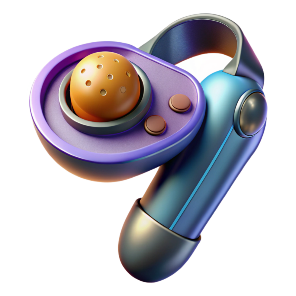 vibrant abstract Realistic Vr Controller with Vibrating Feature Transparent Background original png