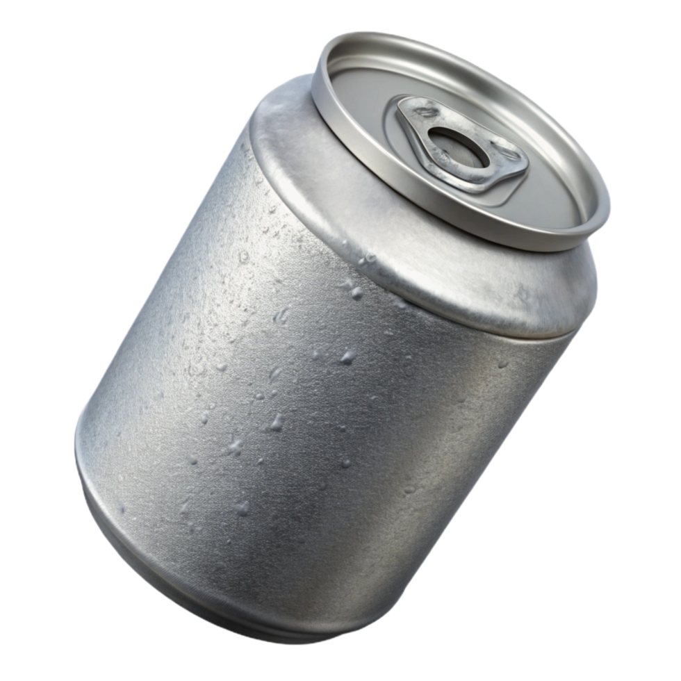 magnificent artistic Recycled Aluminum Can Silver Isolated original png