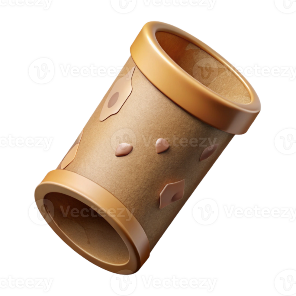 extraordinary artistic Recycled Cardboard Tube Packaging Mockup Cutout professional png