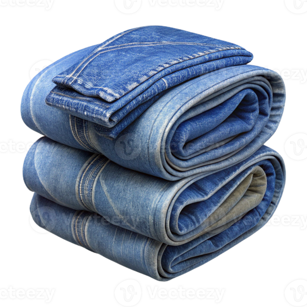 impressive minimalist Recycled Denim Jeans Folded Cutout high quality png