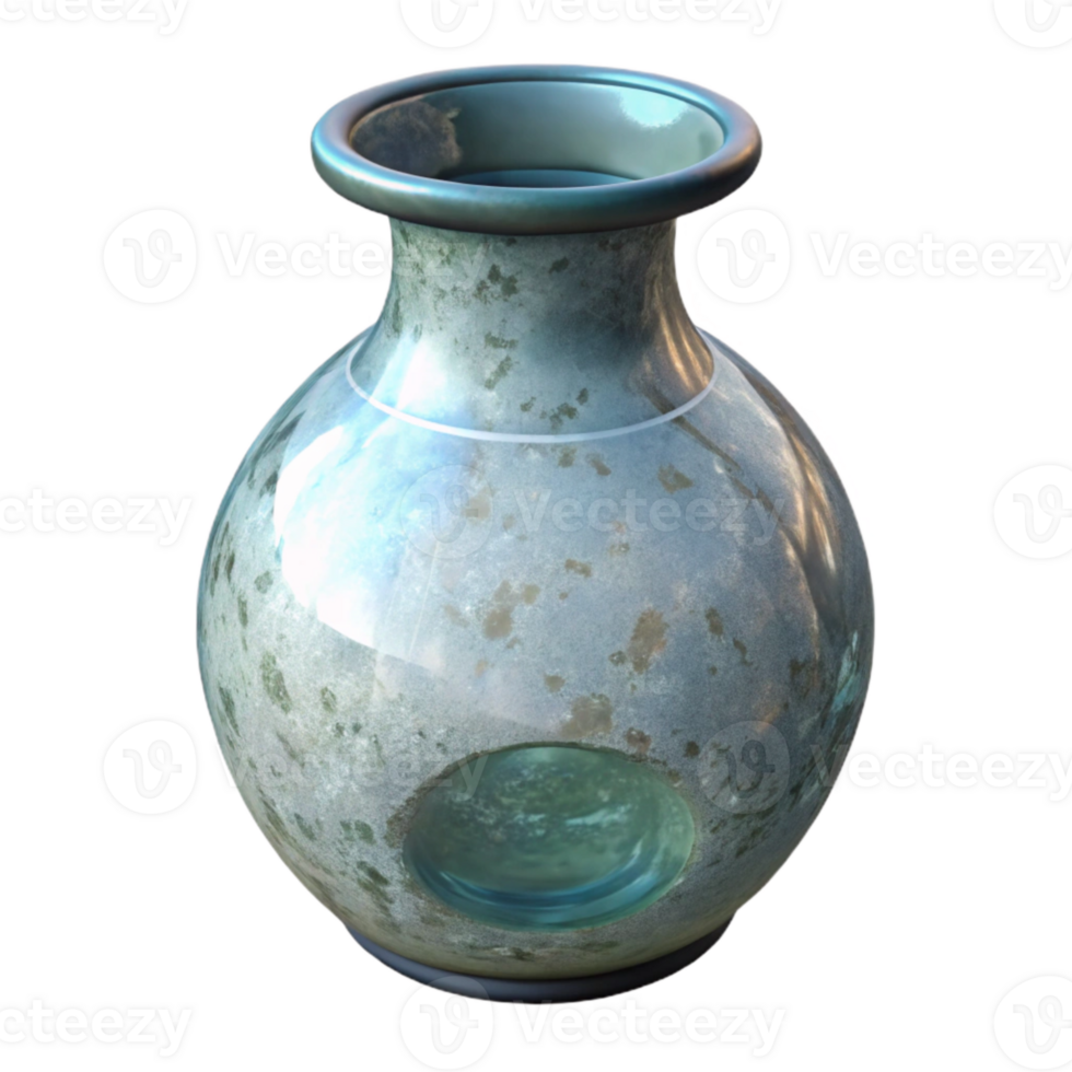 impressive traditional Recycled Glass Vase Clear Cutout original png