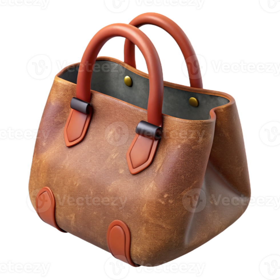 beautiful abstract Recycled Leather Bag Tote Style Cutout genuine png