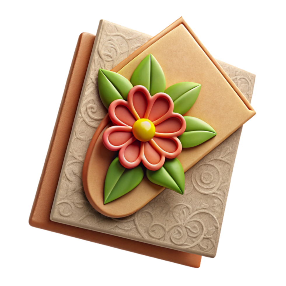 wonderful traditional Recycled Paper Greeting Card Blank Inside Isolated premium png