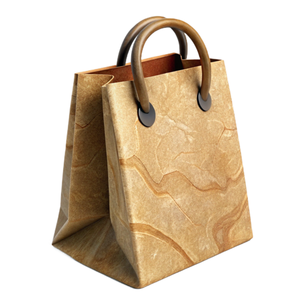 magnificent classic Recycled Paper Shopping Bag Handles Transparent Background genuine png