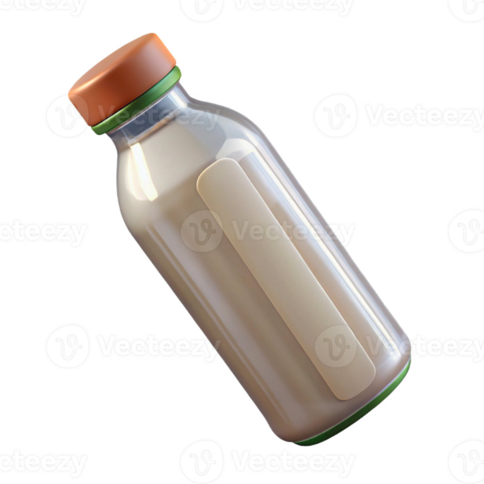 impressive minimalist Recycled Plastic Bottle with Blue Label Cutout high quality png